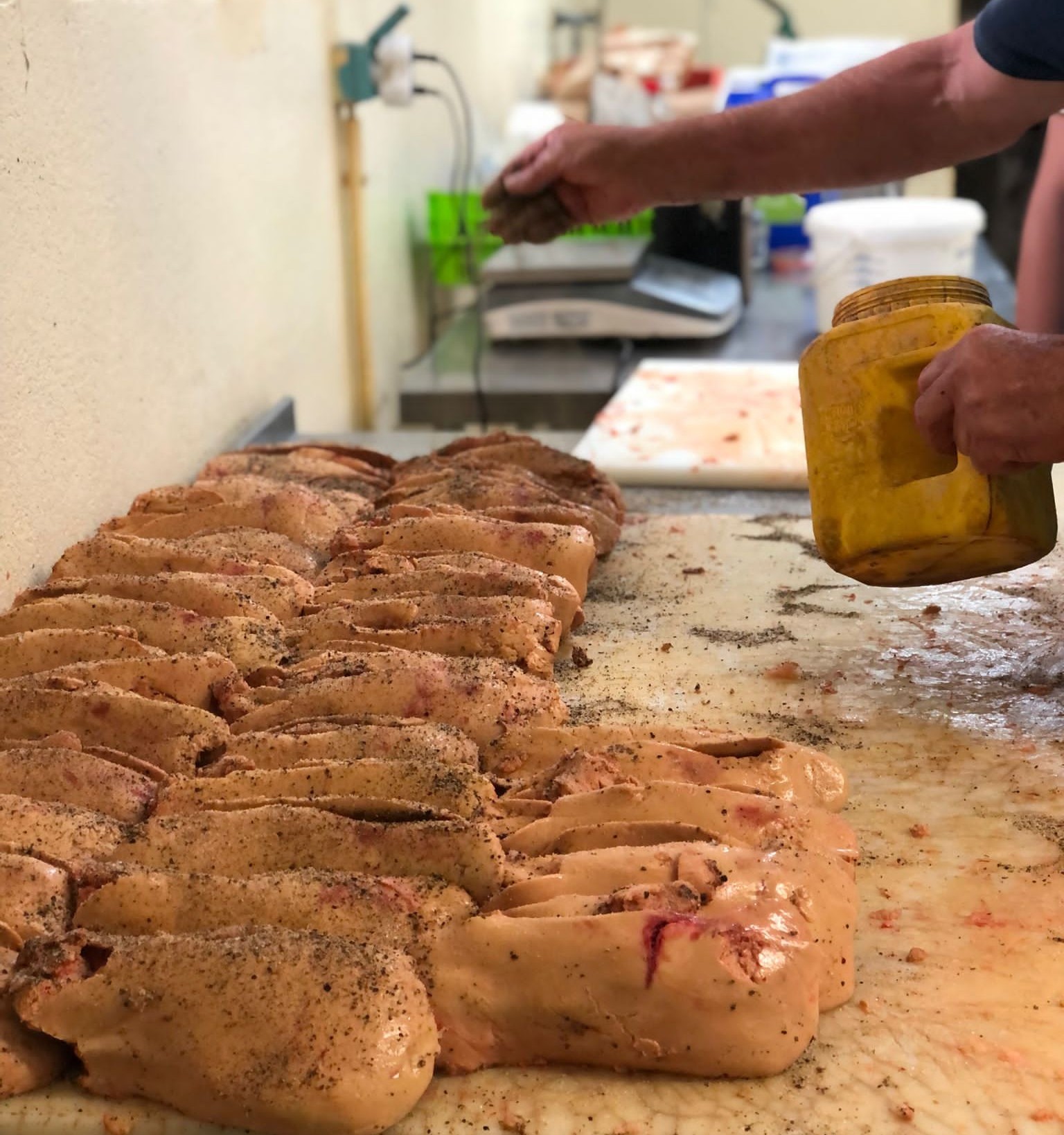préparation foie gras