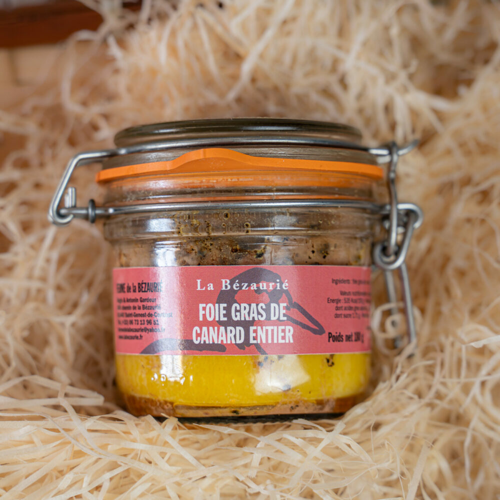 Bocal de foie gras de canard entier